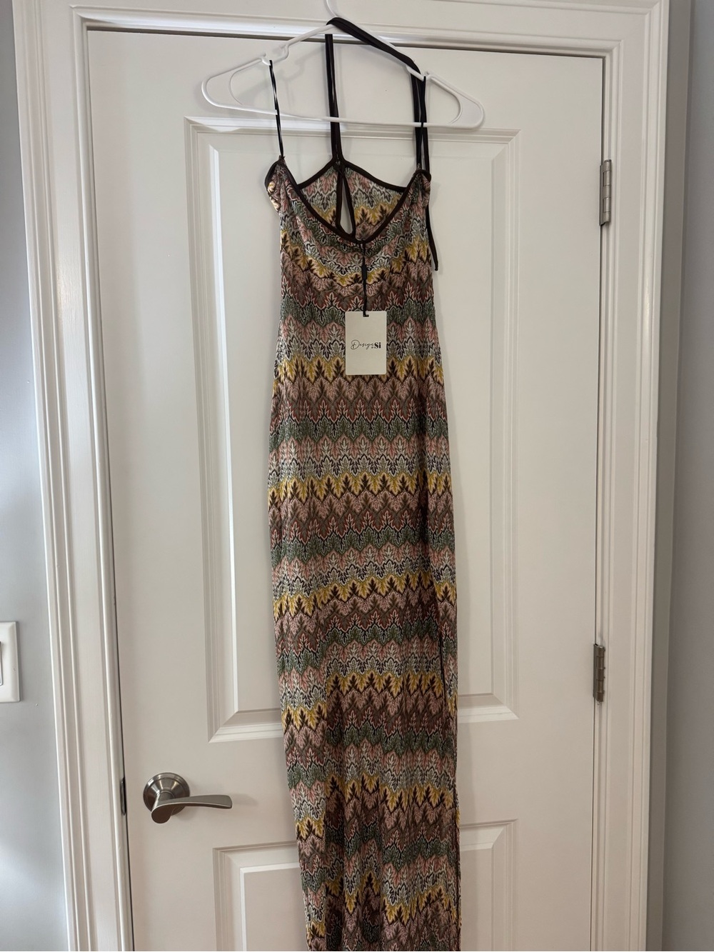 THEA DRESS WITH PATTERN - MULTICOLORED from Design by Si - Picture 4 of 11